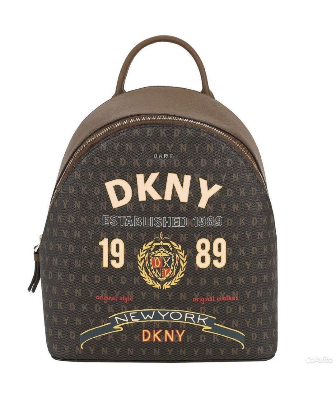 DKNY Коричневый рюкзак, фото 1