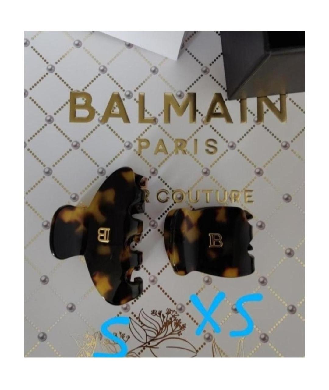 BALMAIN Коричневая заколка, фото 6