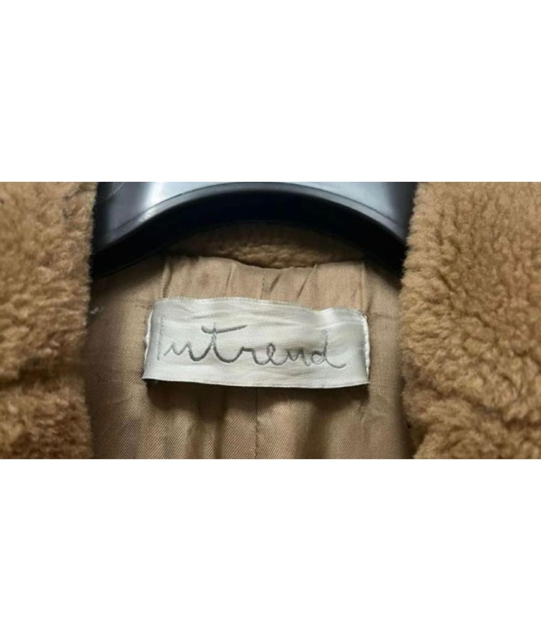 MAX MARA Коричневая шерстяная шуба, фото 3