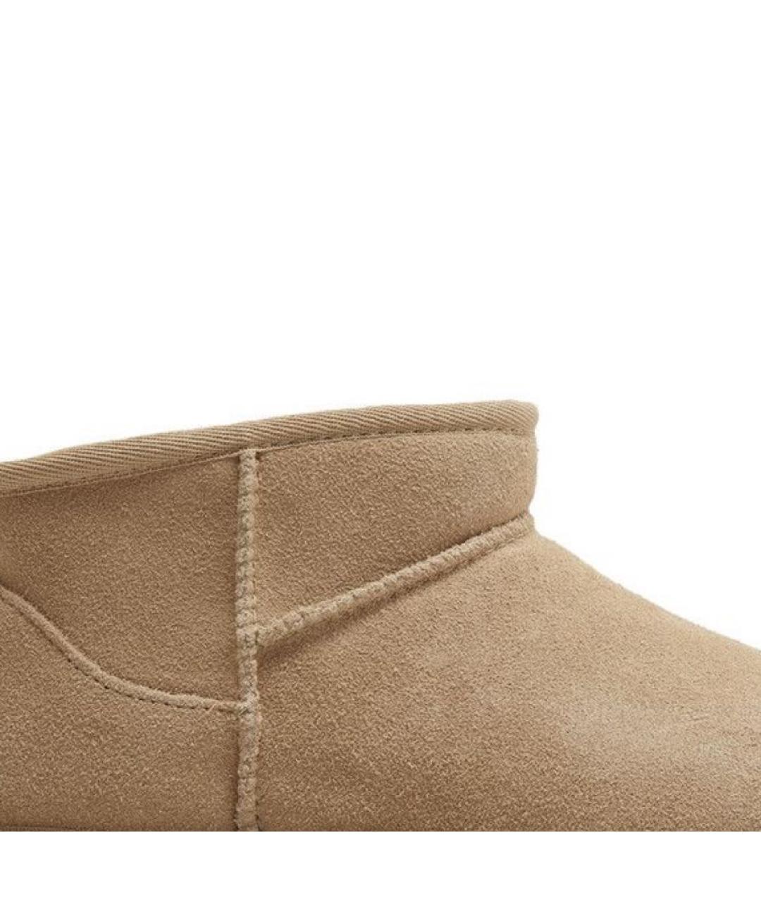 UGG AUSTRALIA Бежевые замшевые ботинки, фото 2