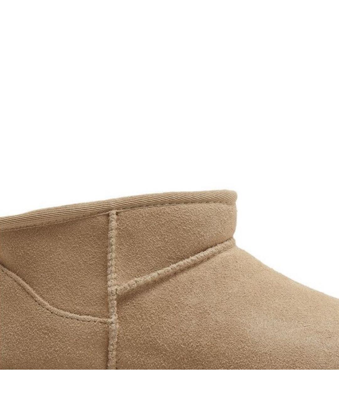 UGG AUSTRALIA Бежевые замшевые ботинки, фото 2