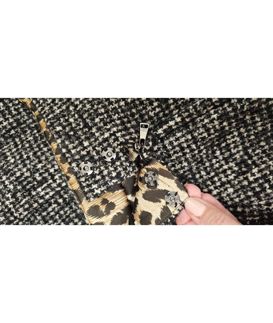 DOLCE&GABBANA Серая шерстяная юбка миди, фото 6
