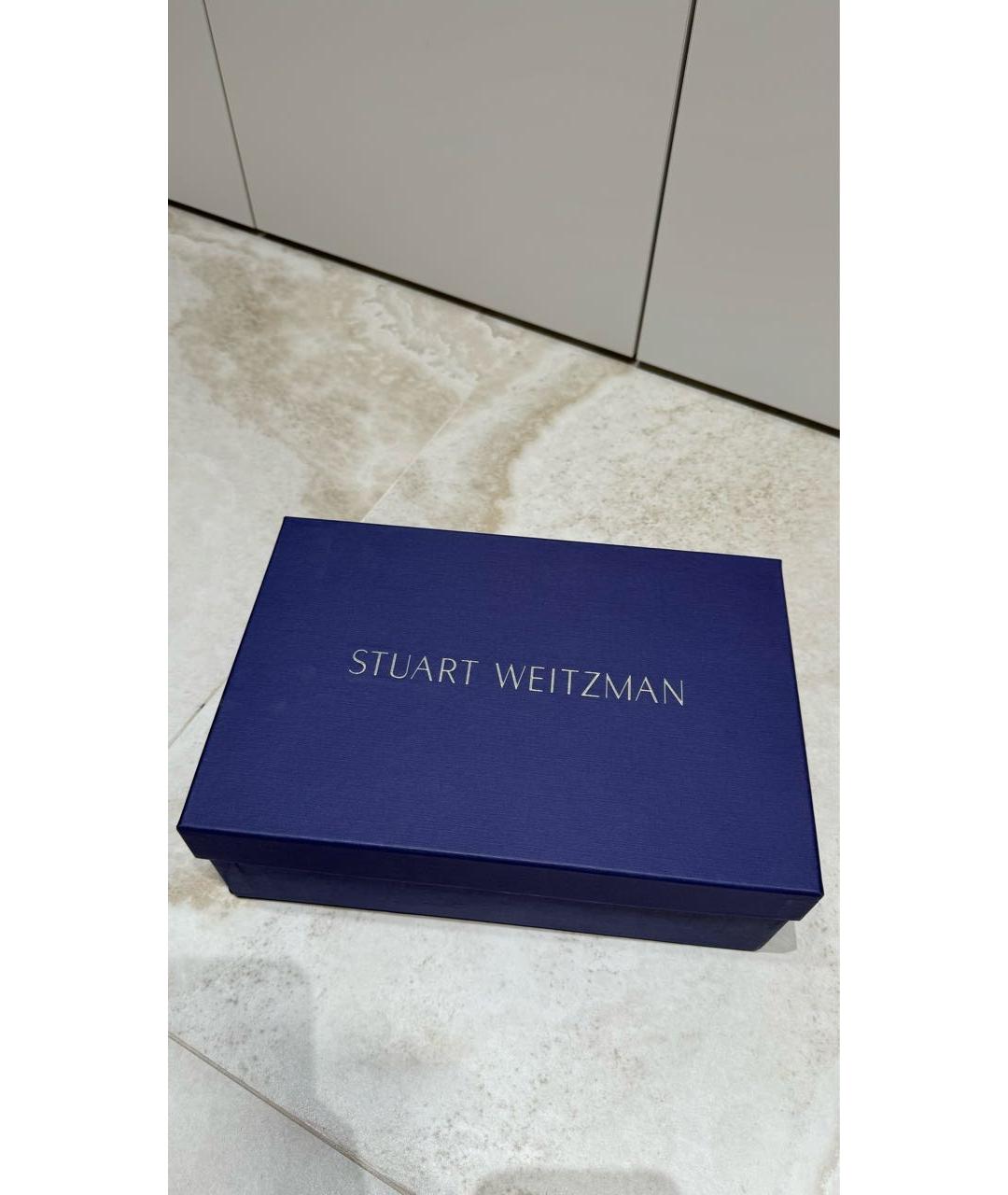 STUART WEITZMAN Фуксия замшевые босоножки, фото 5