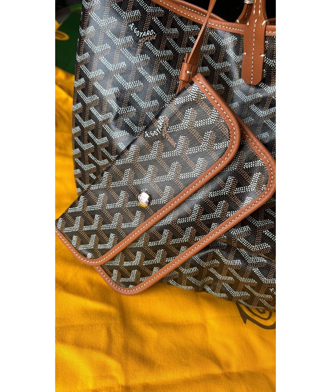 GOYARD Коричневая сумка тоут, фото 5