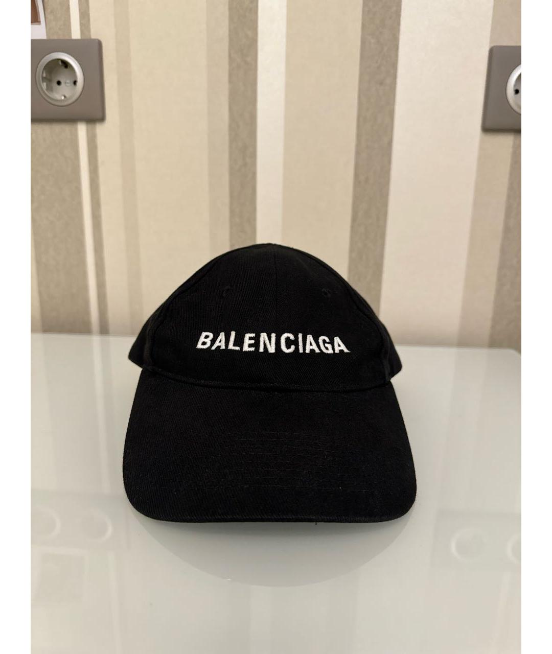 BALENCIAGA Черная хлопковая кепка, фото 7