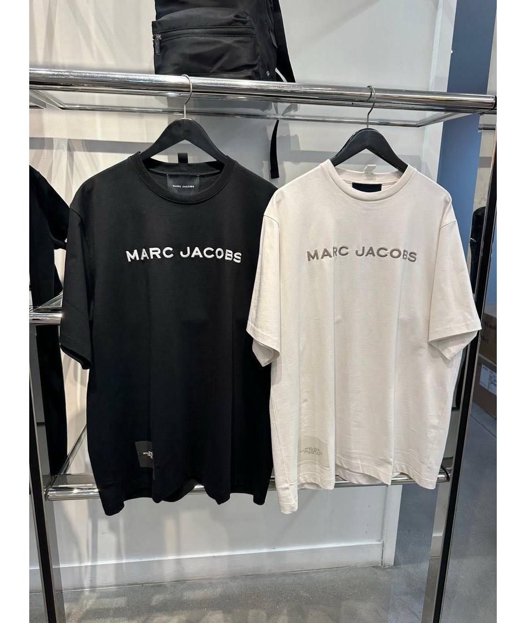 MARC JACOBS Черная хлопковая футболка, фото 3