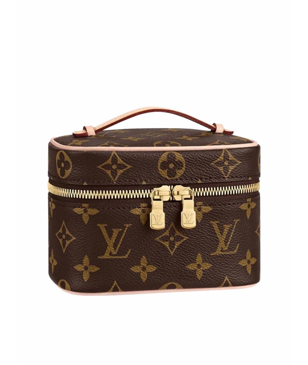 LOUIS VUITTON Коричневая кожаная сумка через плечо, фото 1