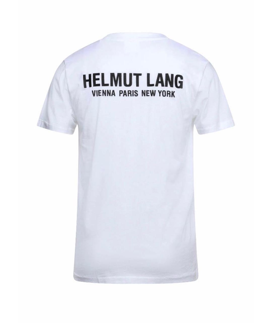 HELMUT LANG Белая хлопковая футболка, фото 2