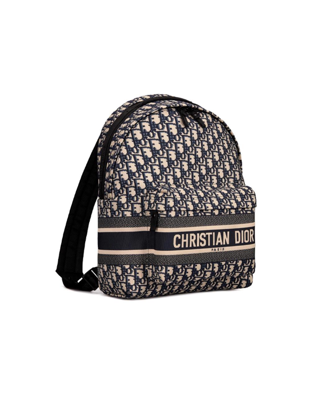 CHRISTIAN DIOR Серый хлопковый рюкзак, фото 3