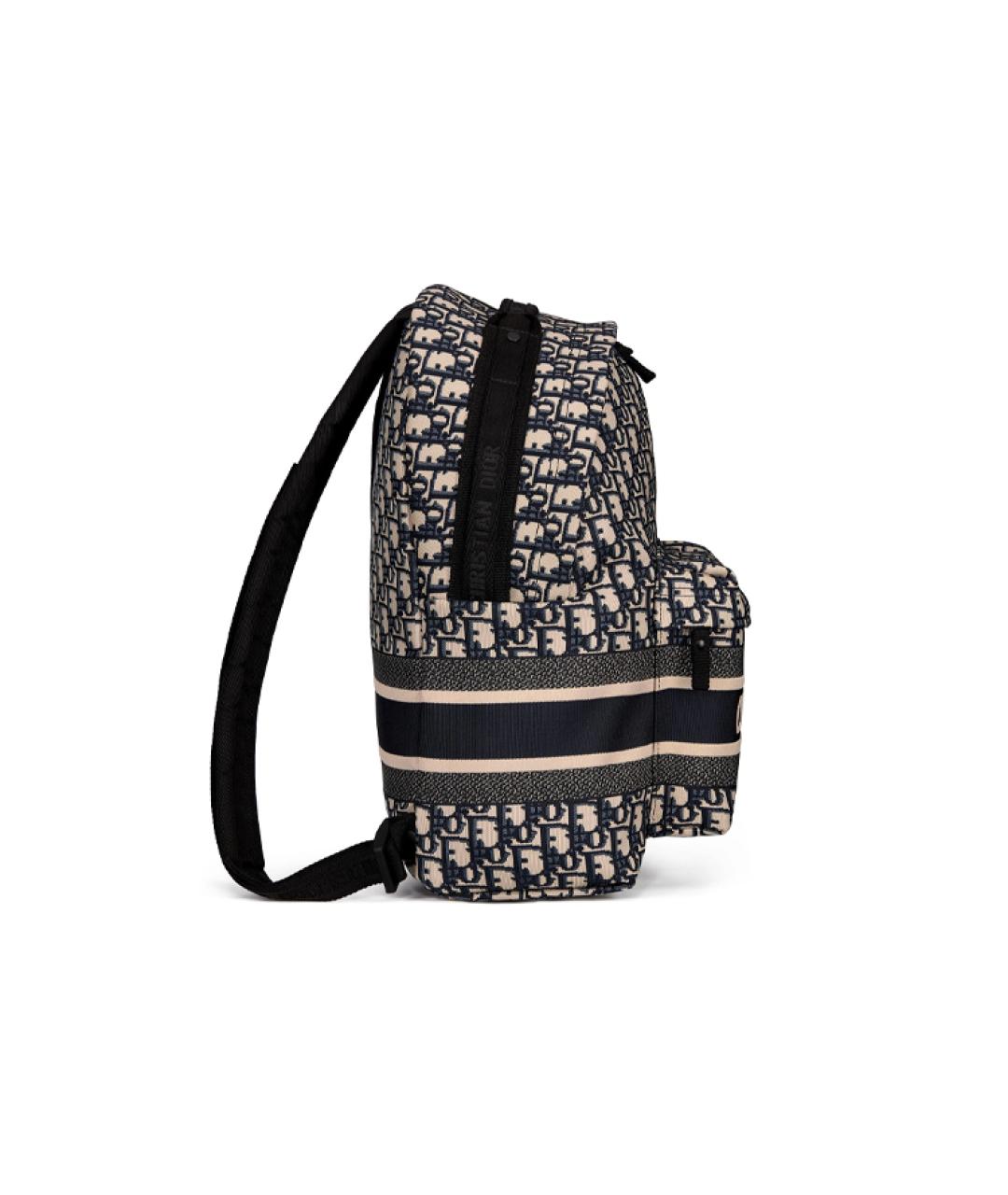 CHRISTIAN DIOR Серый хлопковый рюкзак, фото 2