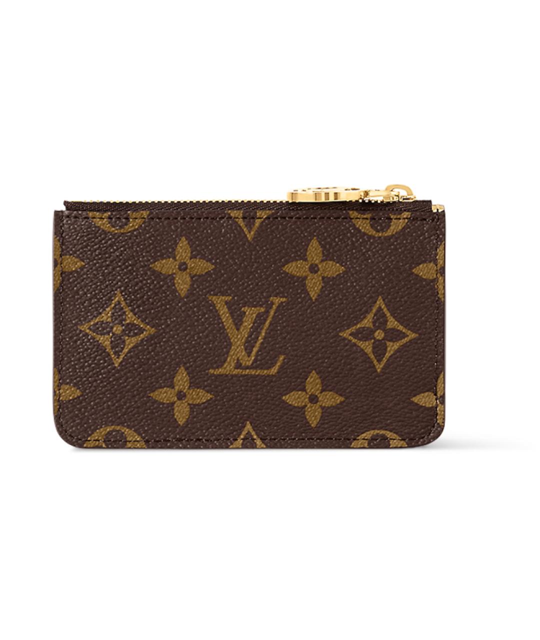 LOUIS VUITTON Коричневый кардхолдер, фото 3