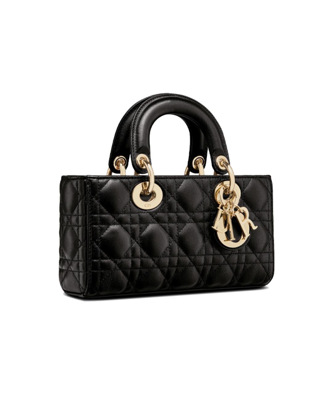 CHRISTIAN DIOR Черная сумка через плечо из лакированной кожи, фото 2