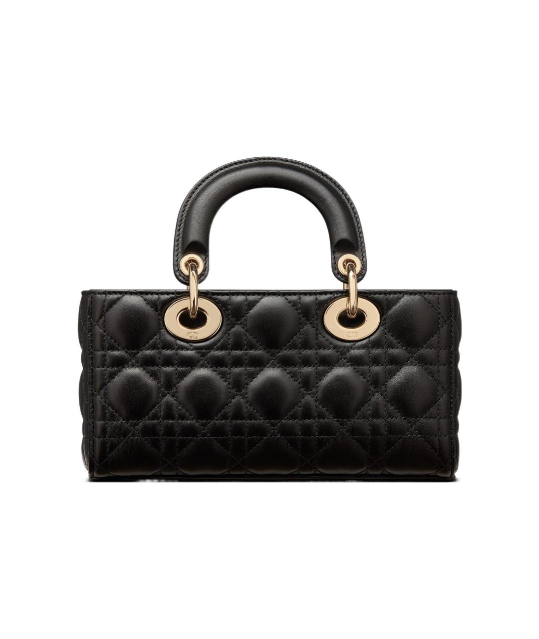 CHRISTIAN DIOR Черная сумка через плечо из лакированной кожи, фото 5