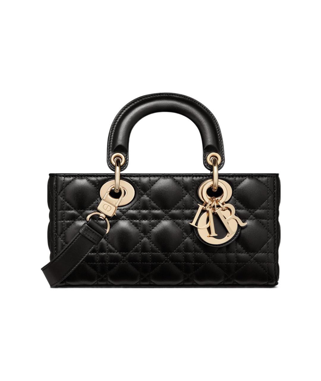 CHRISTIAN DIOR Черная сумка через плечо из лакированной кожи, фото 10