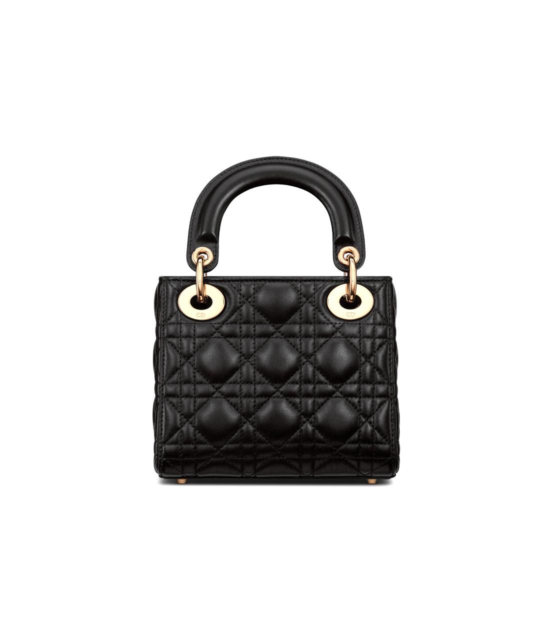 CHRISTIAN DIOR Черная кожаная сумка через плечо, фото 2