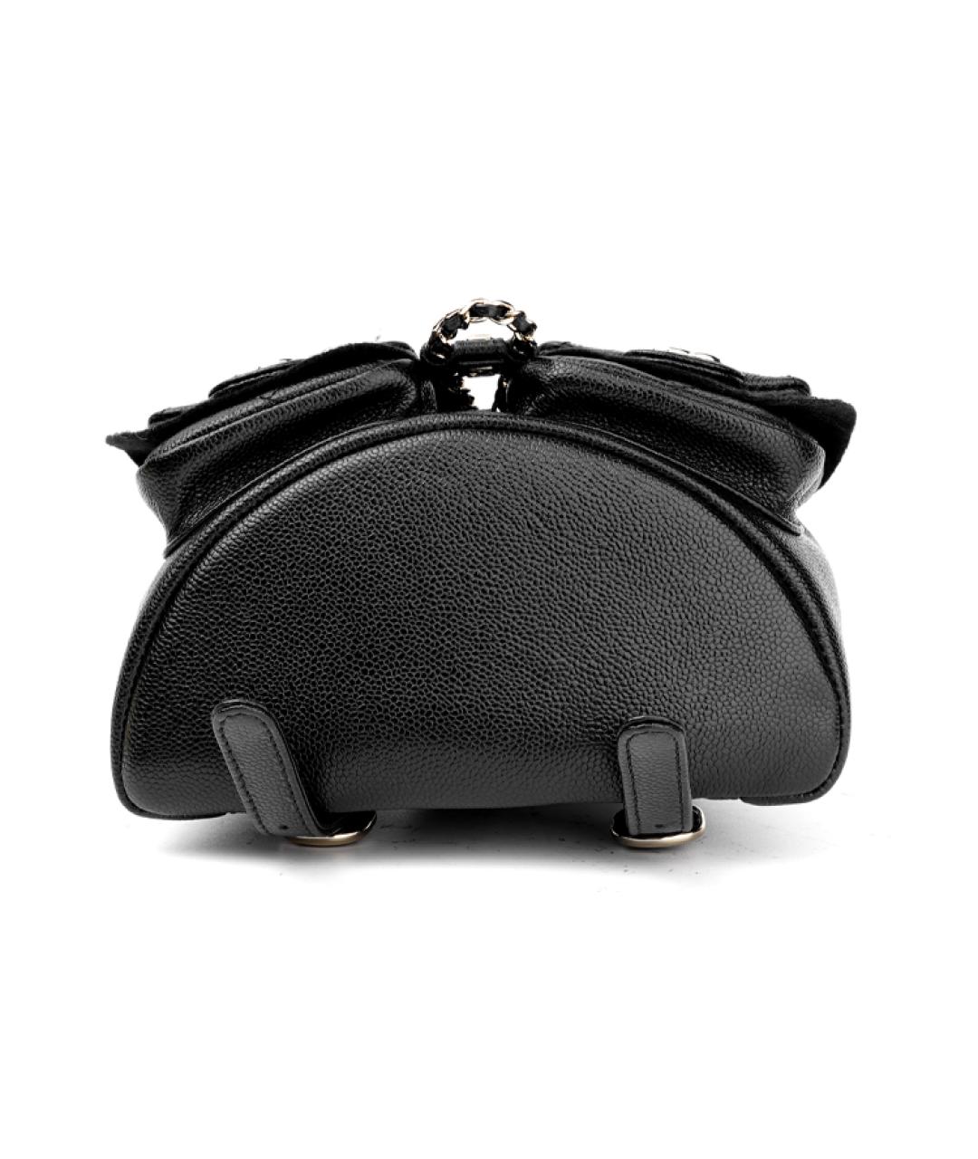 CHANEL Черный кожаный рюкзак, фото 4