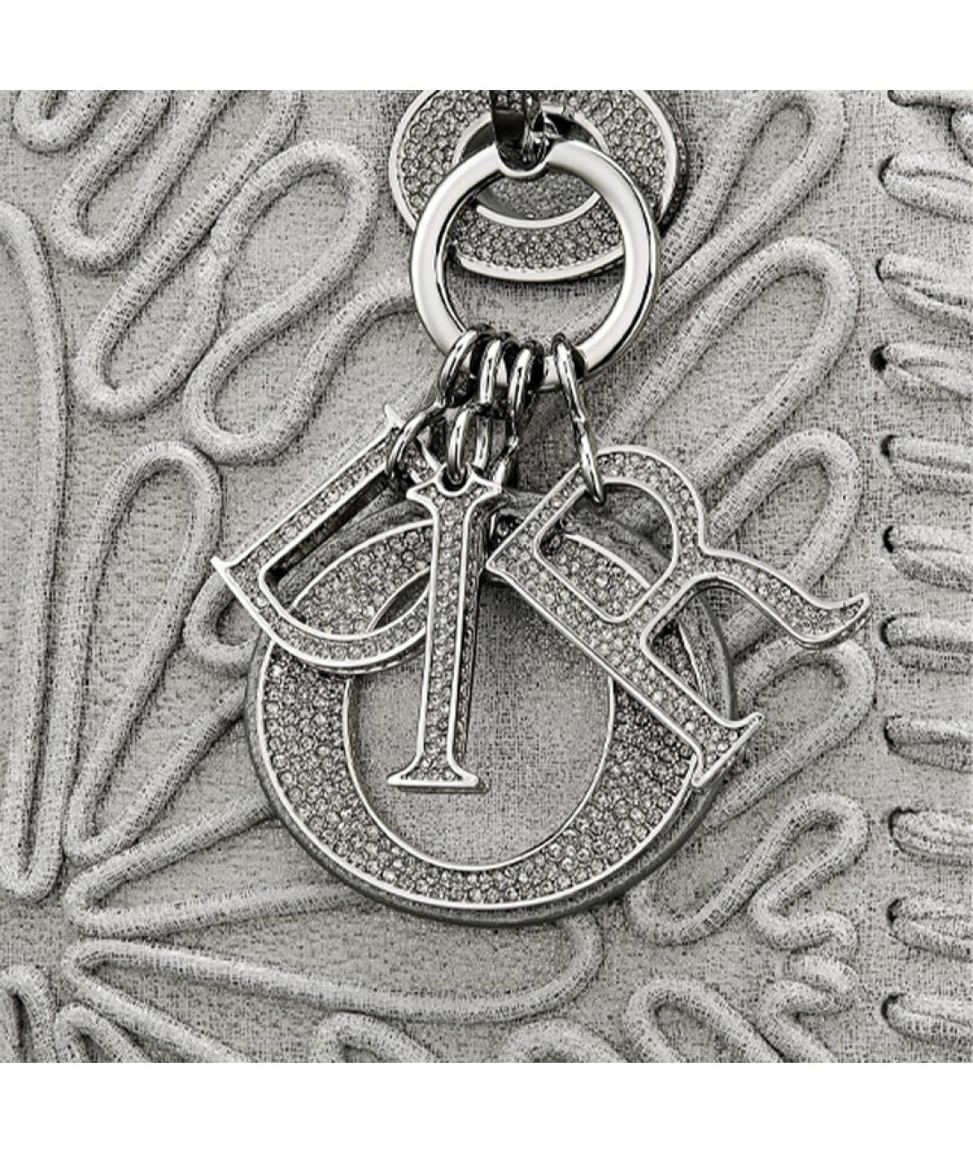 CHRISTIAN DIOR Серебряная сумка через плечо, фото 4