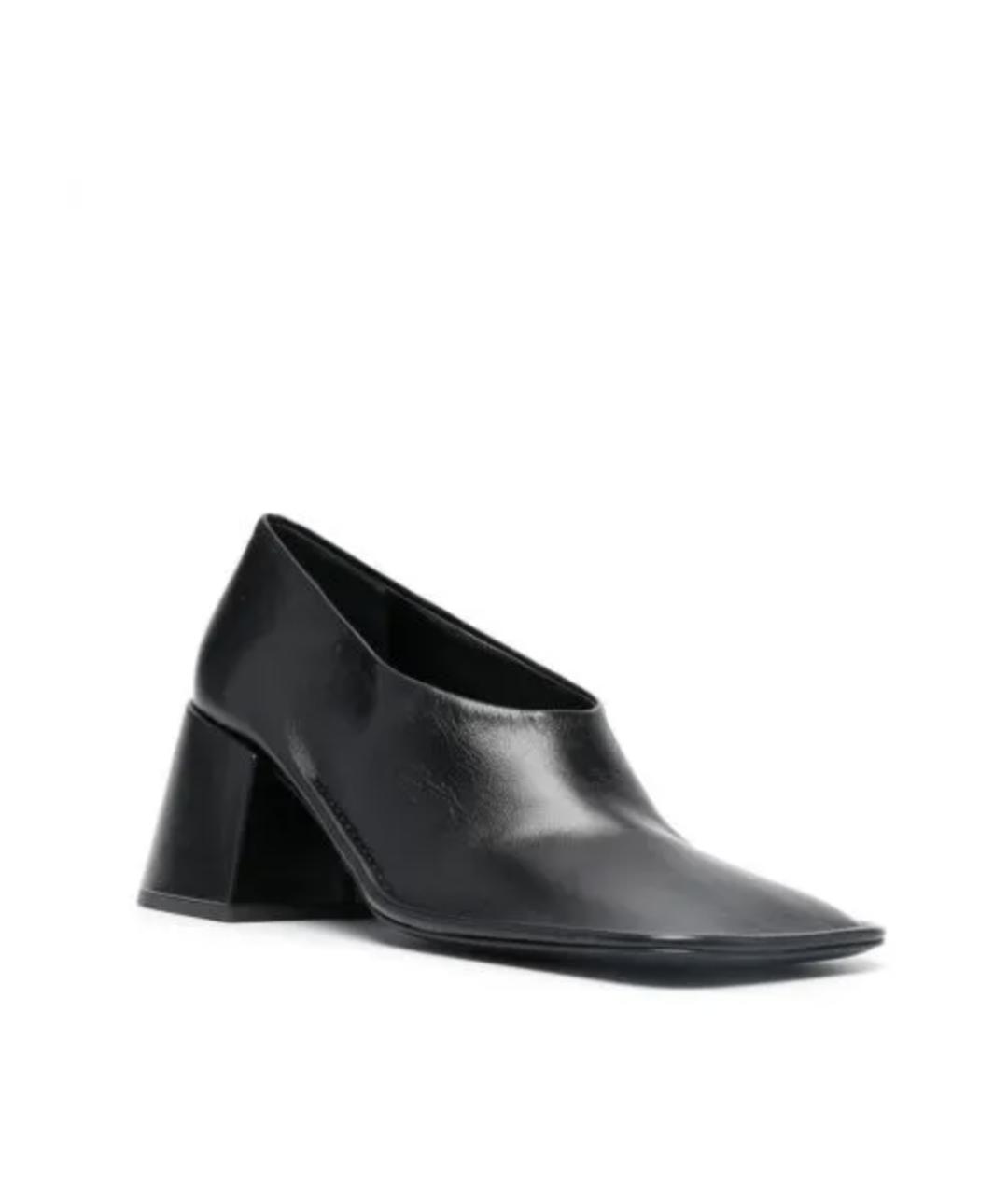 JIL SANDER Черные кожаные туфли, фото 2