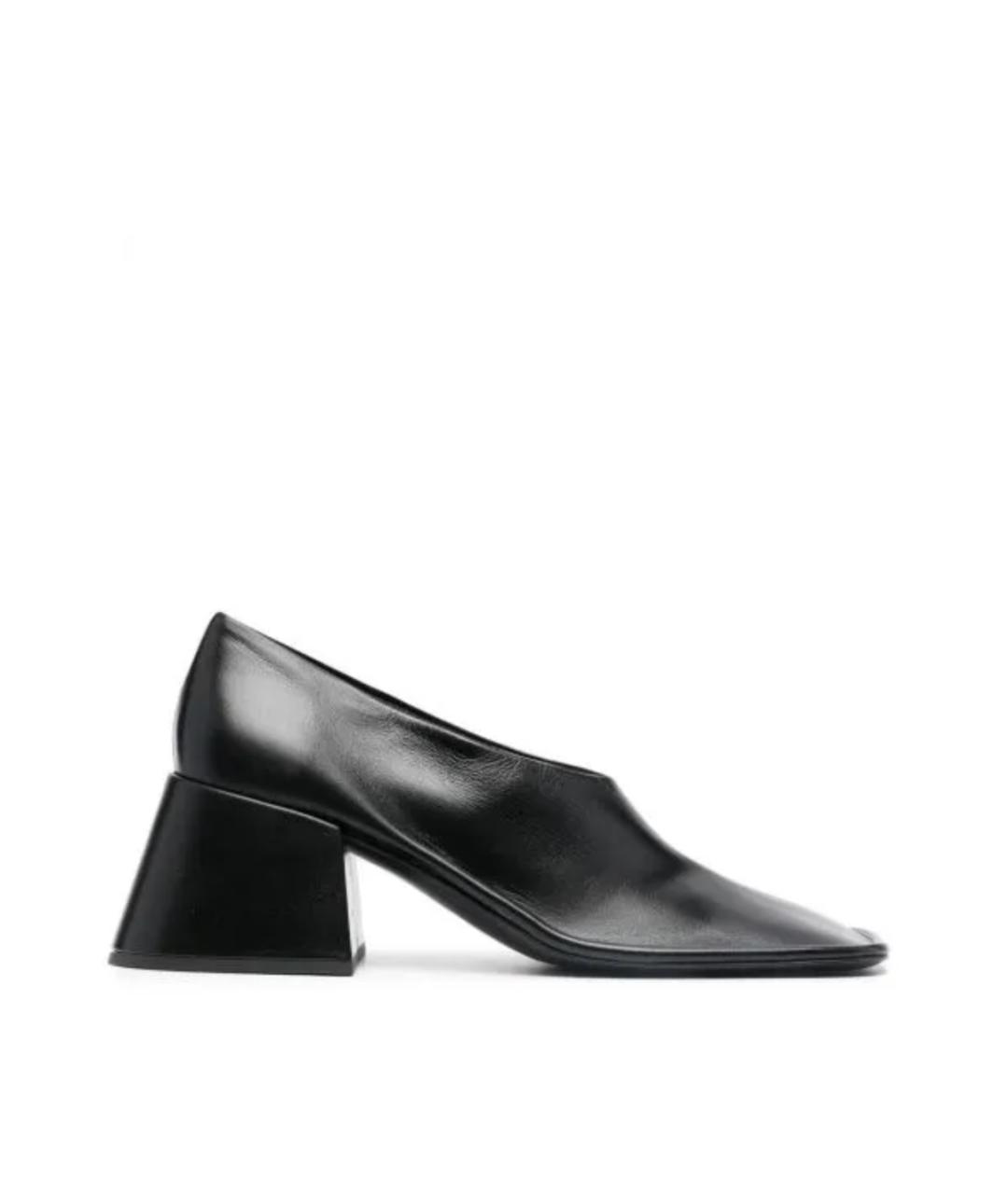 JIL SANDER Черные кожаные туфли, фото 1