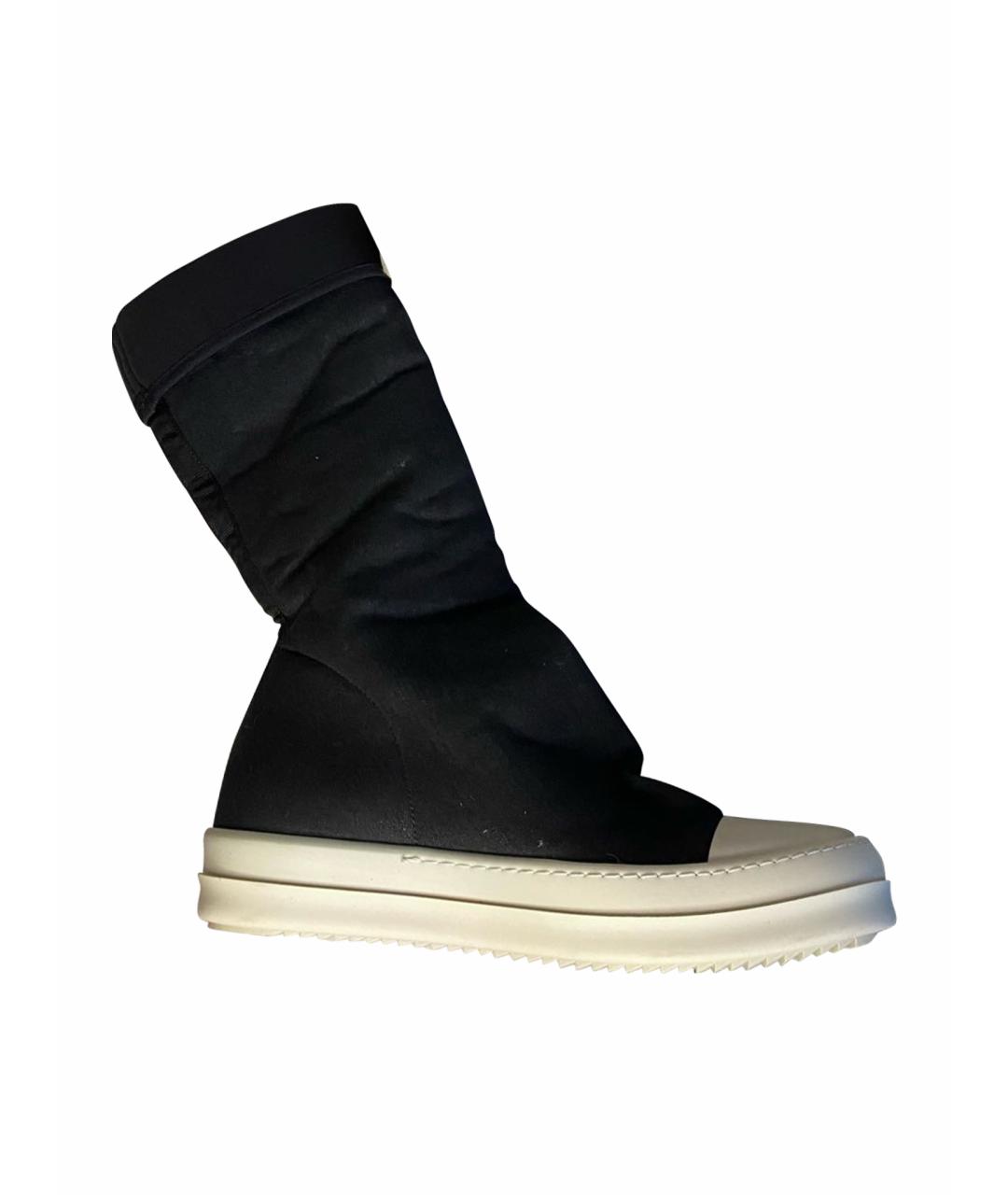 RICK OWENS DRKSHDW Черные высокие кроссовки / кеды, фото 1