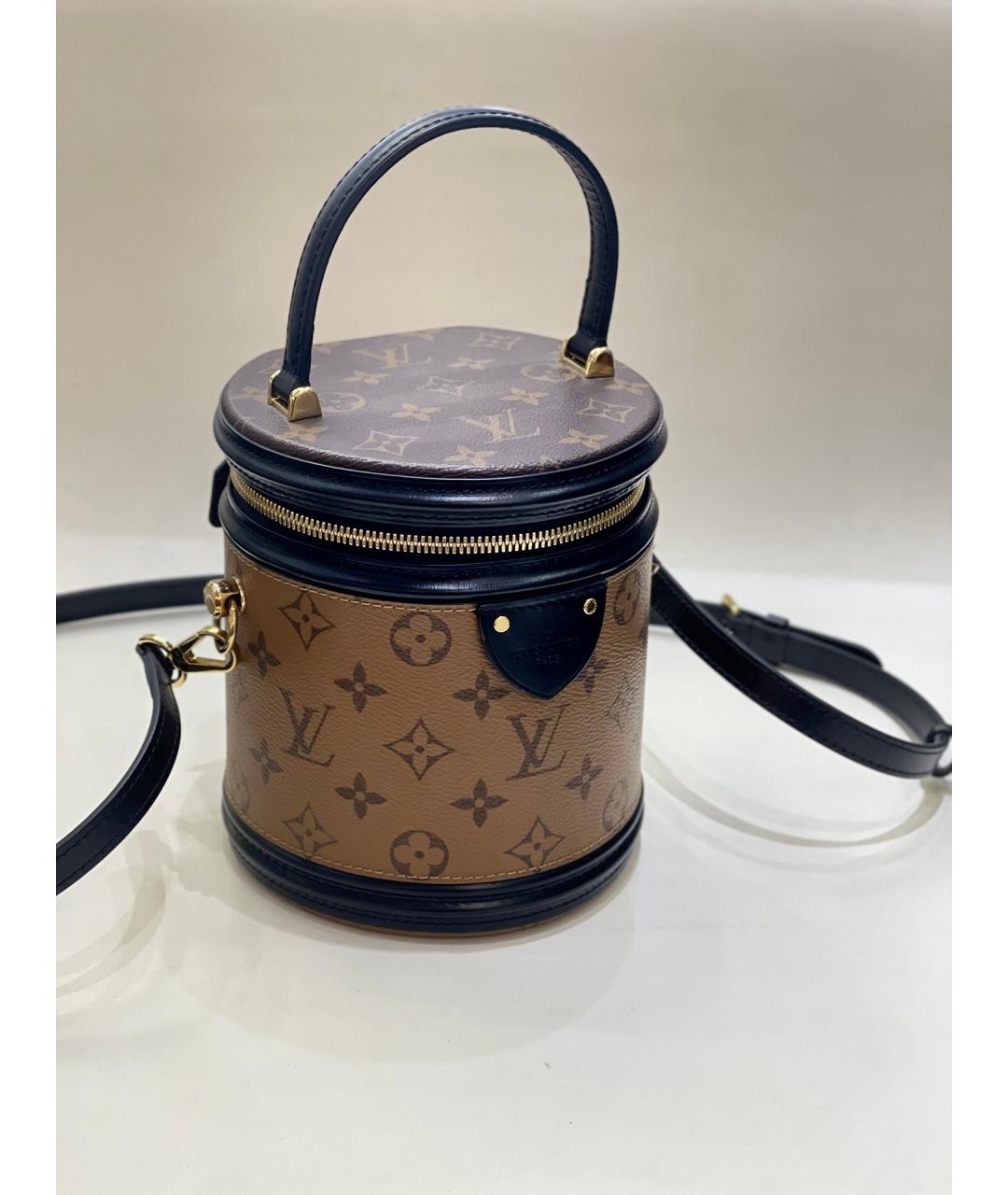 LOUIS VUITTON Коричневая кожаная сумка через плечо, фото 2