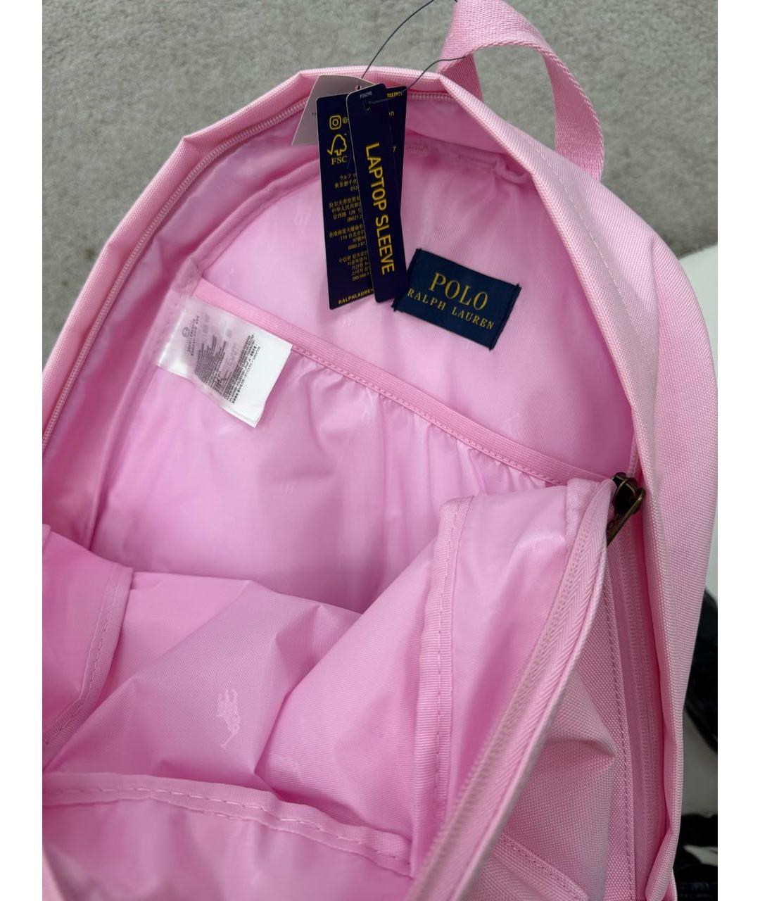 POLO RALPH LAUREN Розовый рюкзак, фото 3