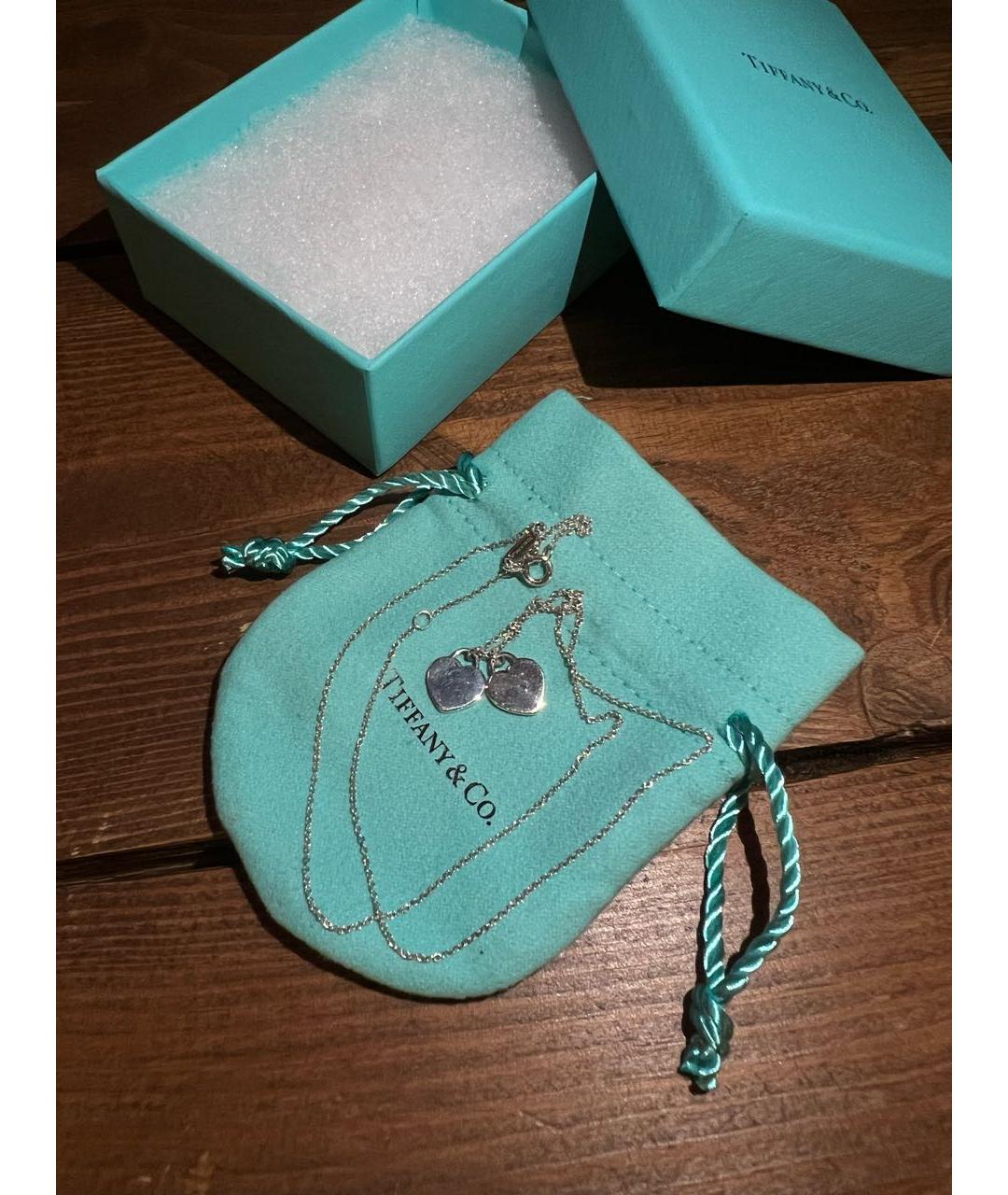 TIFFANY&CO Бирюзовая серебряная подвеска, фото 7