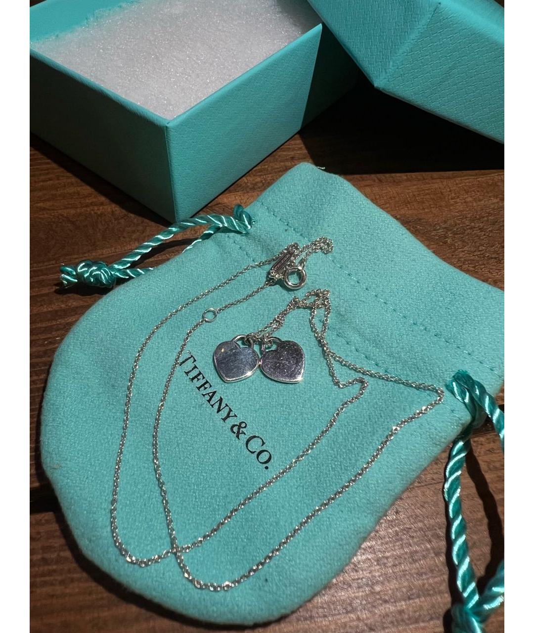 TIFFANY&CO Бирюзовая серебряная подвеска, фото 6