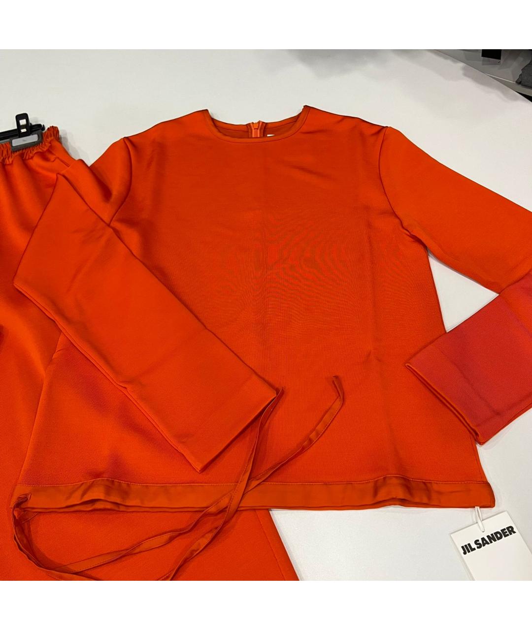 JIL SANDER Оранжевый вискозный джемпер / свитер, фото 2
