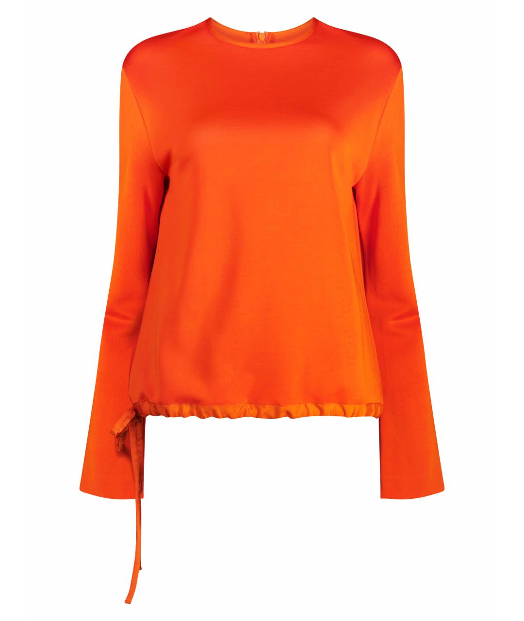 JIL SANDER Оранжевый вискозный джемпер / свитер, фото 1