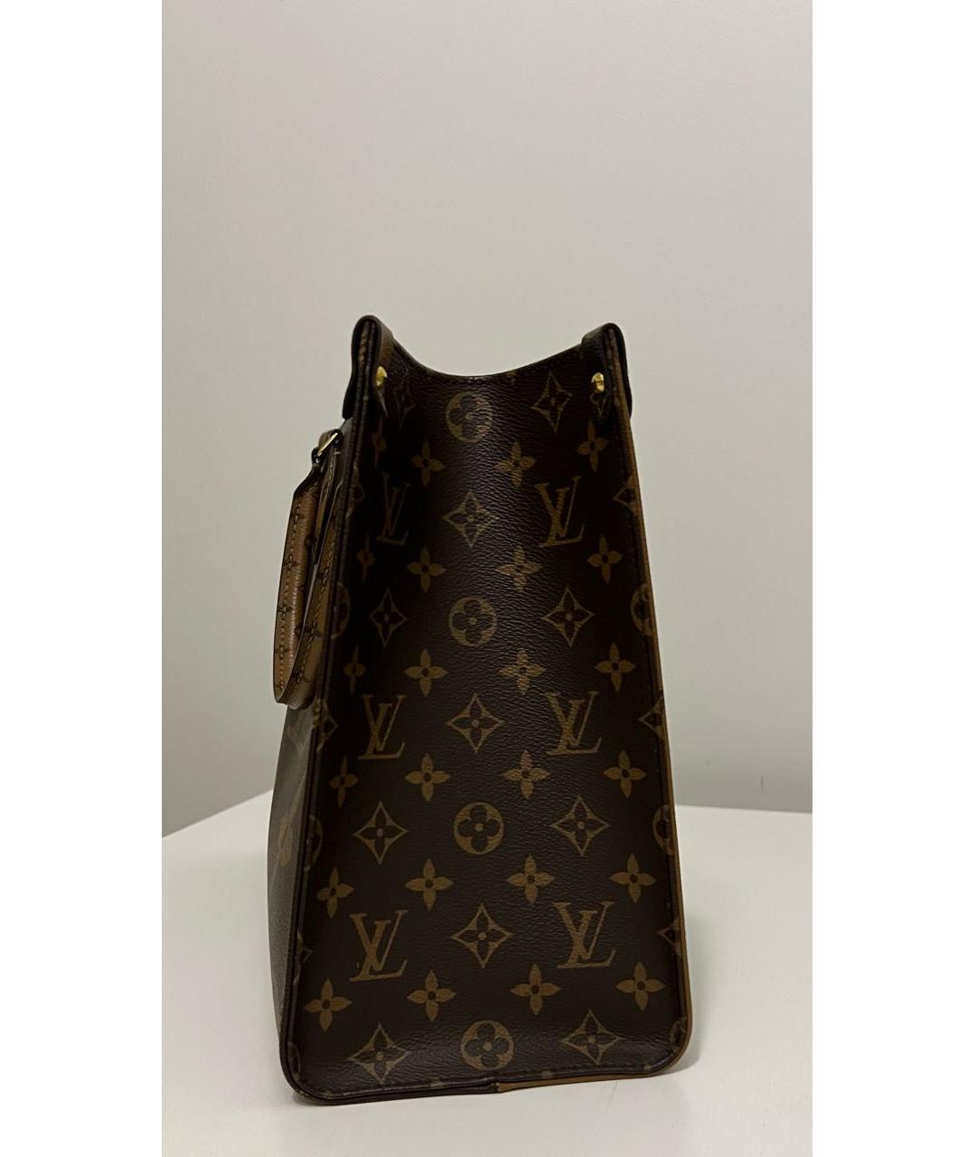 LOUIS VUITTON Коричневая сумка тоут, фото 3