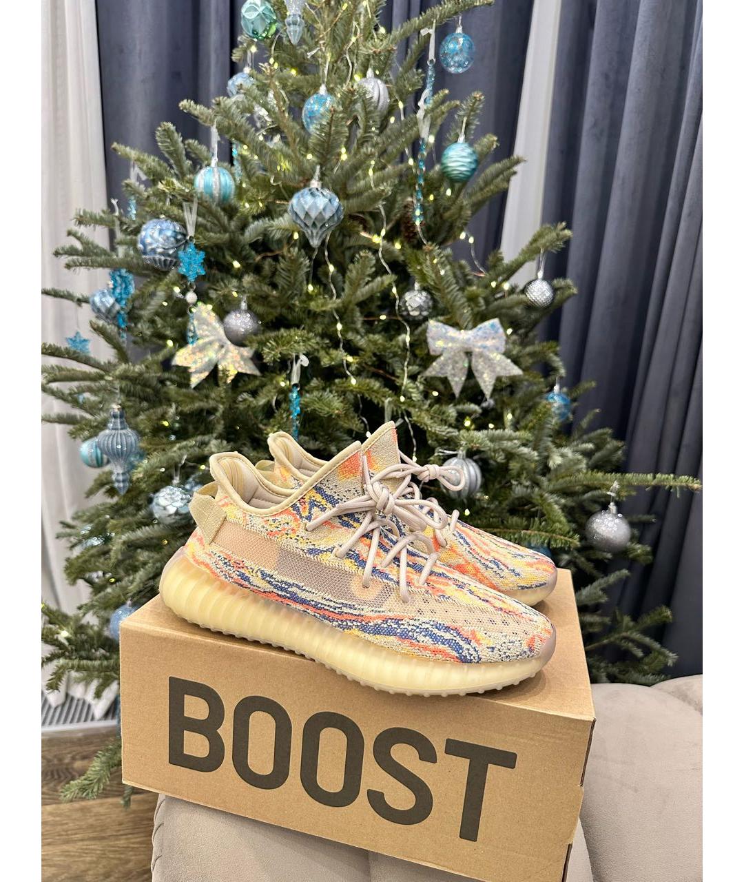 ADIDAS YEEZY Мульти текстильные кроссовки, фото 7