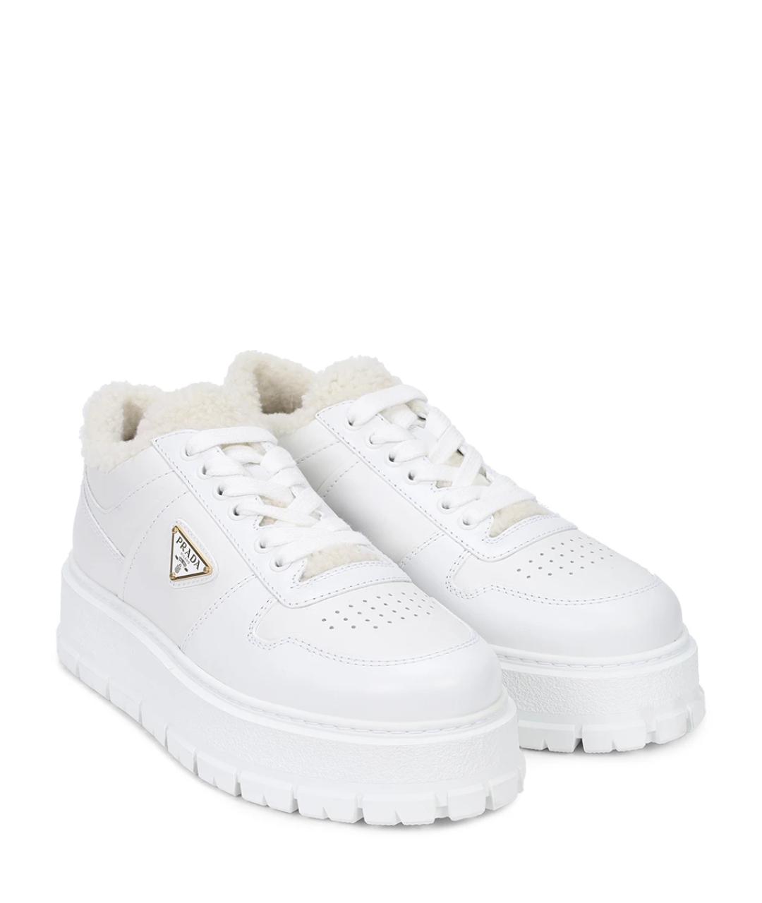 PRADA Белые слипоны, фото 3