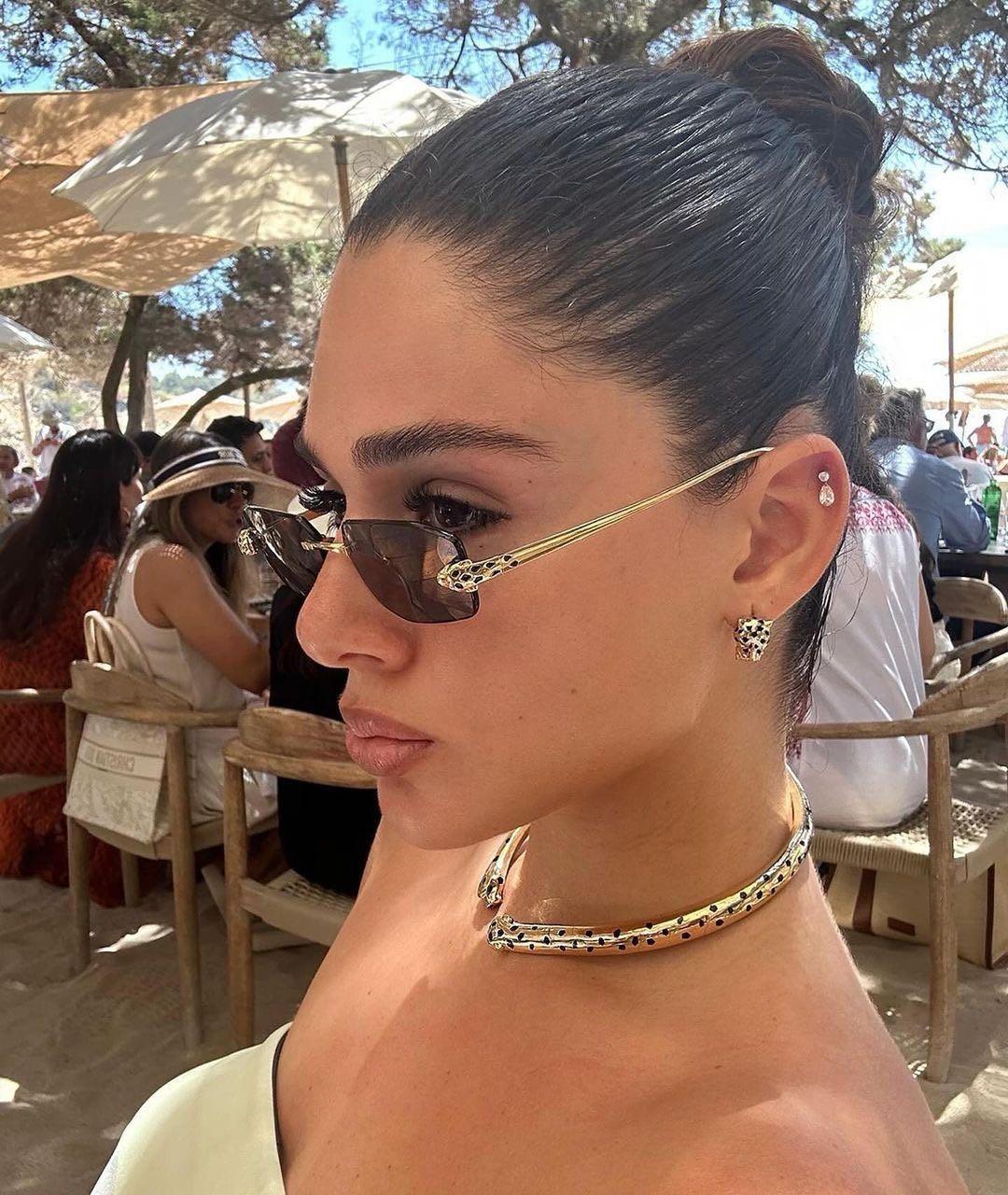 CARTIER Антрацитовые металлические солнцезащитные очки, фото 5