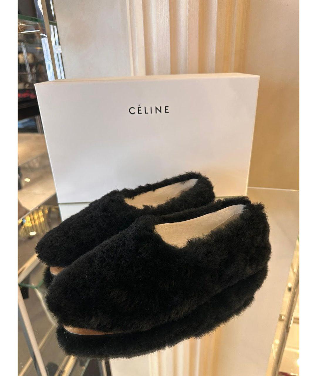 CELINE Черные лоферы, фото 3