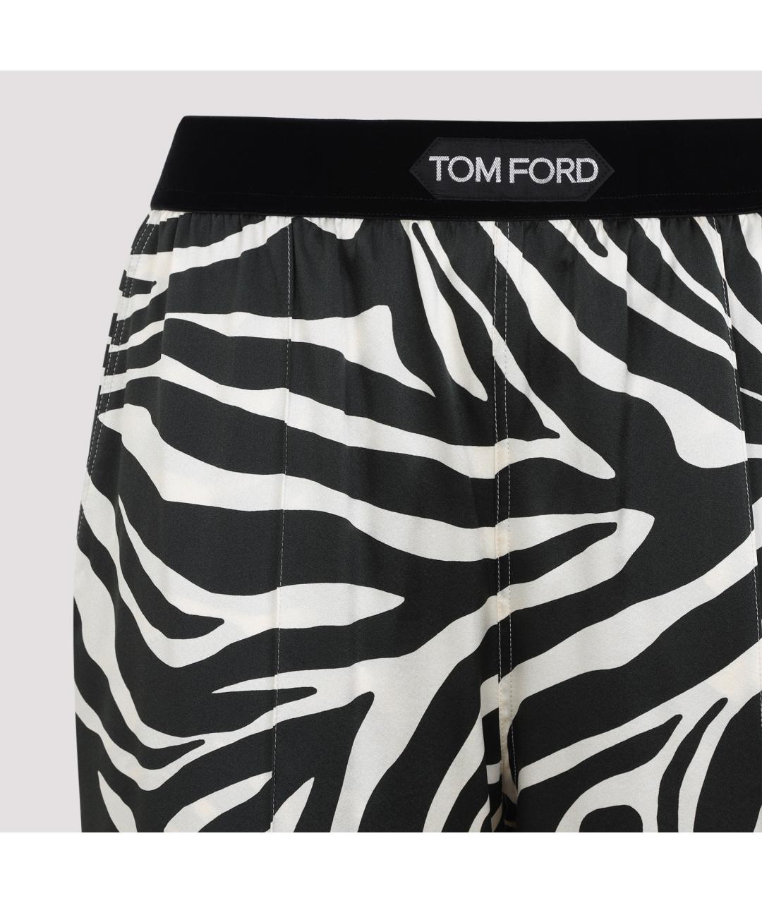 TOM FORD Мульти шелковые прямые брюки, фото 4