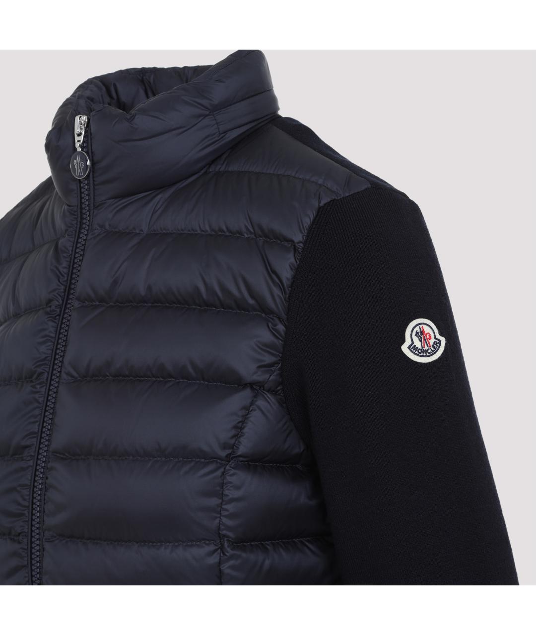 MONCLER Синий полиамидовый кардиган, фото 4