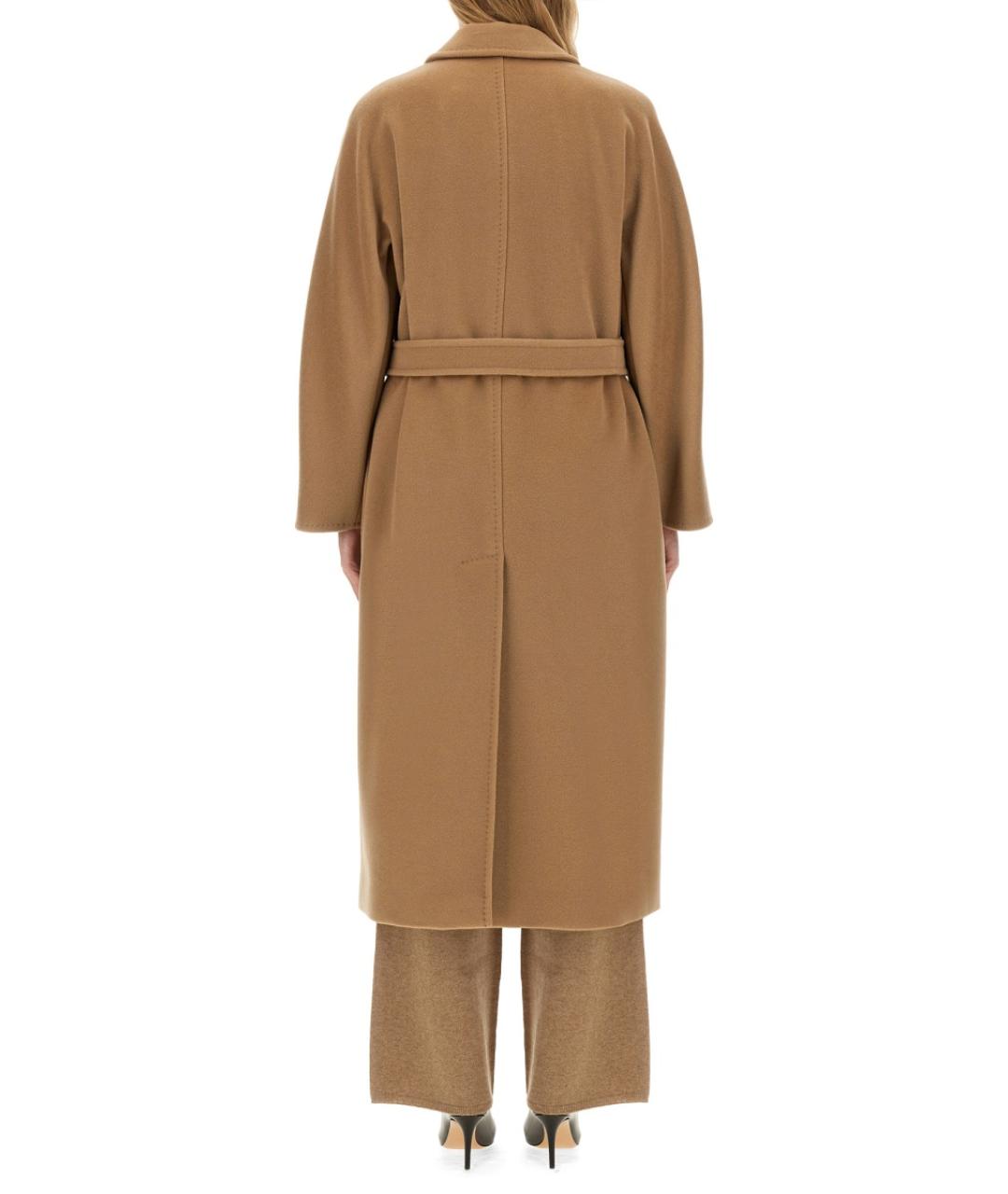 MAX MARA Бежевое шерстяное пальто, фото 3