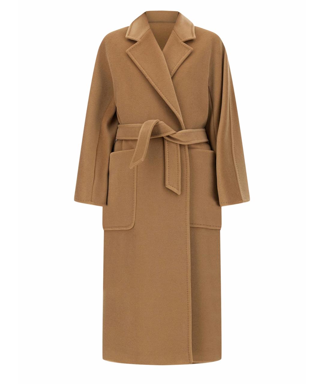 MAX MARA Бежевое шерстяное пальто, фото 1