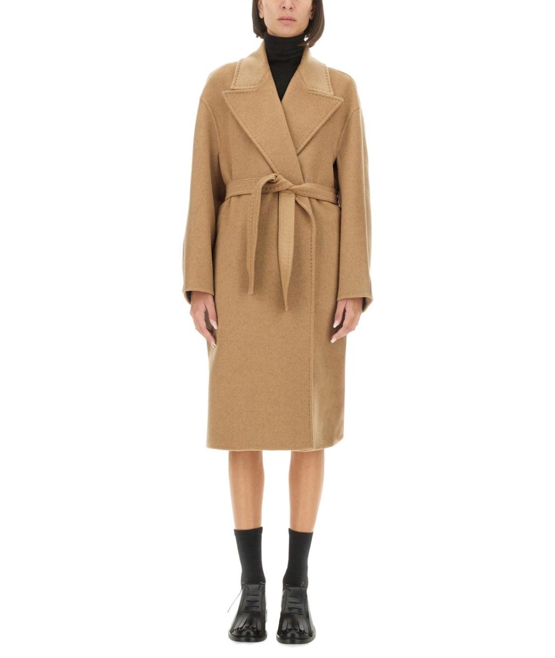 MAX MARA Бежевое кашемировое пальто, фото 5
