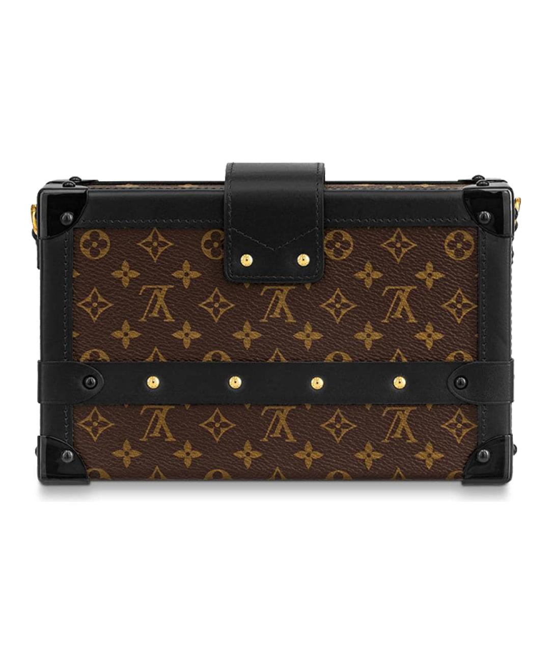 LOUIS VUITTON Коричневая кожаная сумка через плечо, фото 3