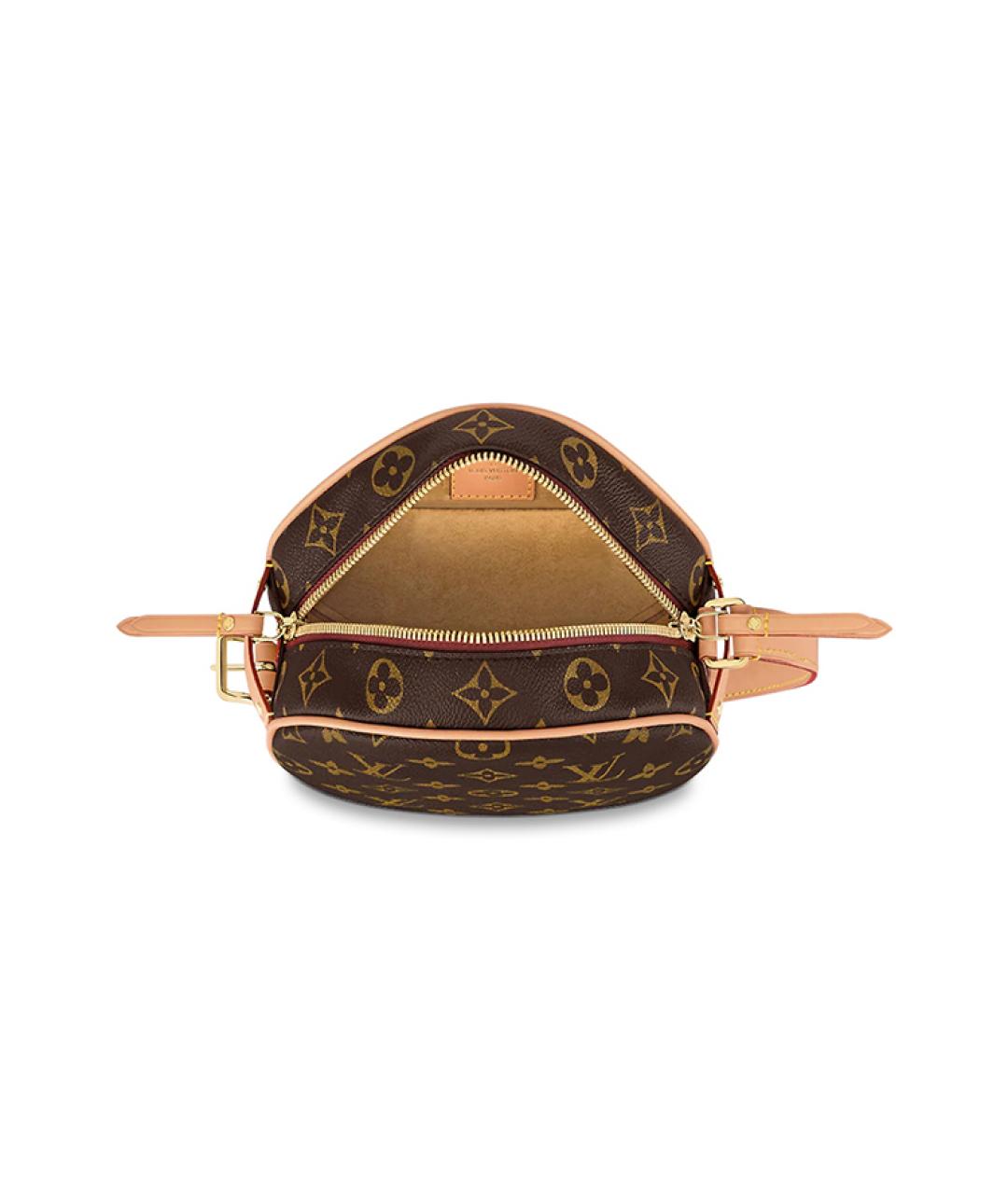 LOUIS VUITTON Коричневая кожаная сумка через плечо, фото 6