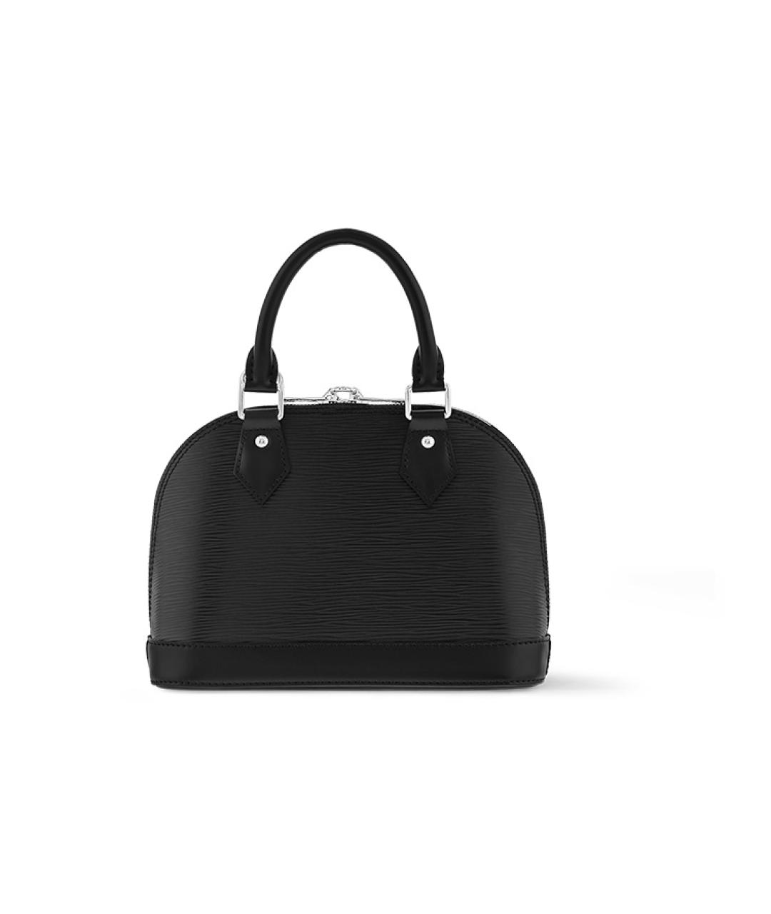 LOUIS VUITTON Черная кожаная сумка через плечо, фото 3