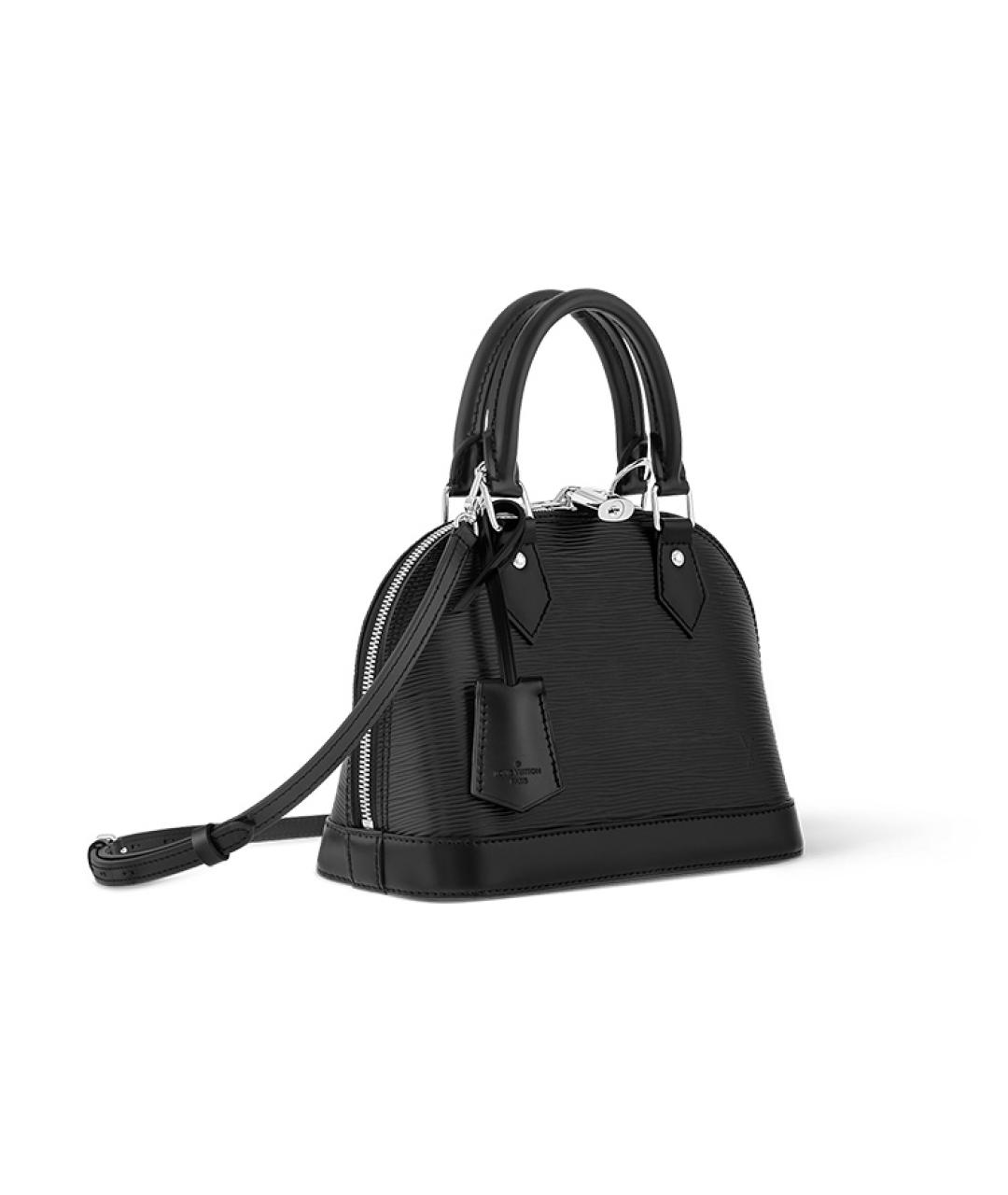 LOUIS VUITTON Черная кожаная сумка через плечо, фото 2