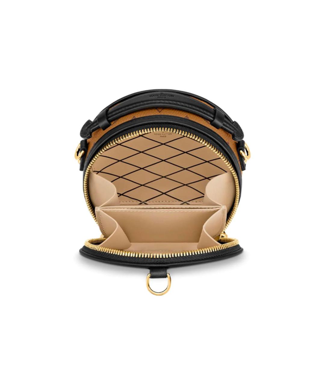 LOUIS VUITTON Коричневая кожаная сумка через плечо, фото 6