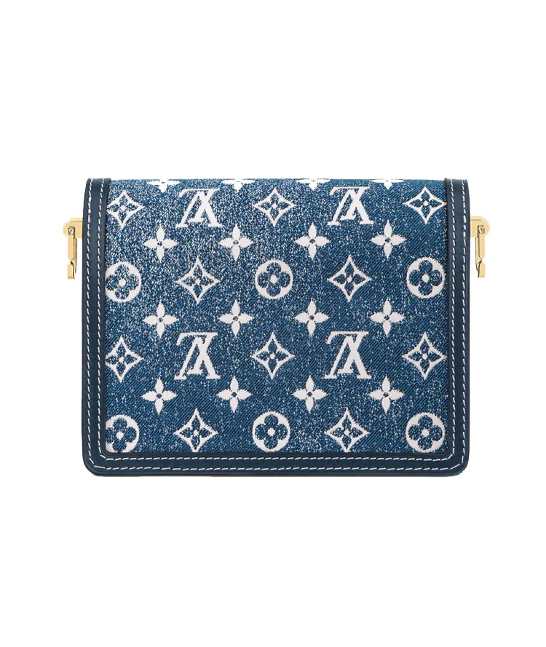 LOUIS VUITTON Синяя деним сумка через плечо, фото 3