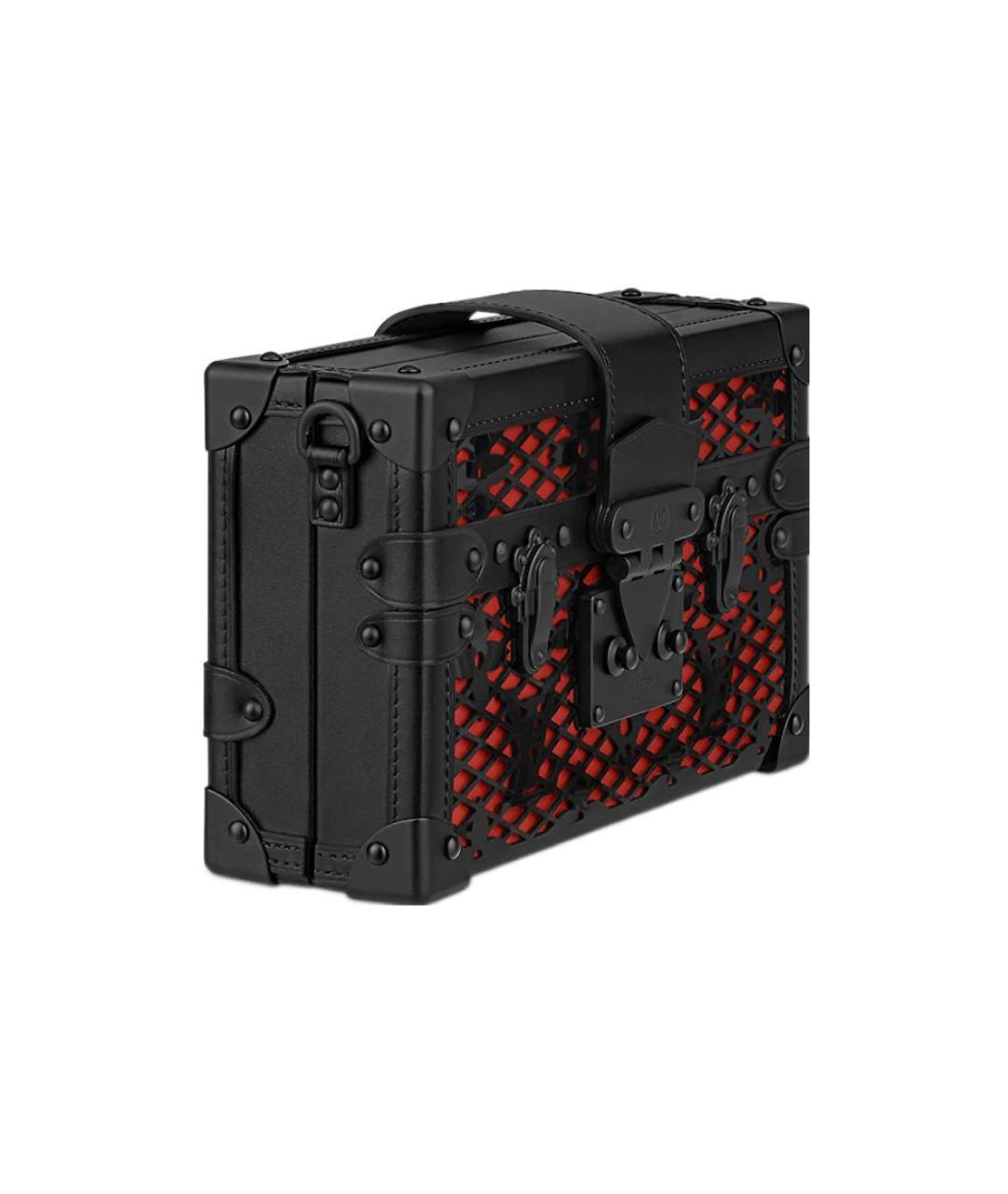 LOUIS VUITTON Черная кожаная сумка через плечо, фото 2