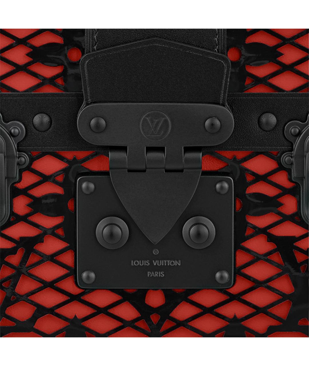 LOUIS VUITTON Черная кожаная сумка через плечо, фото 4