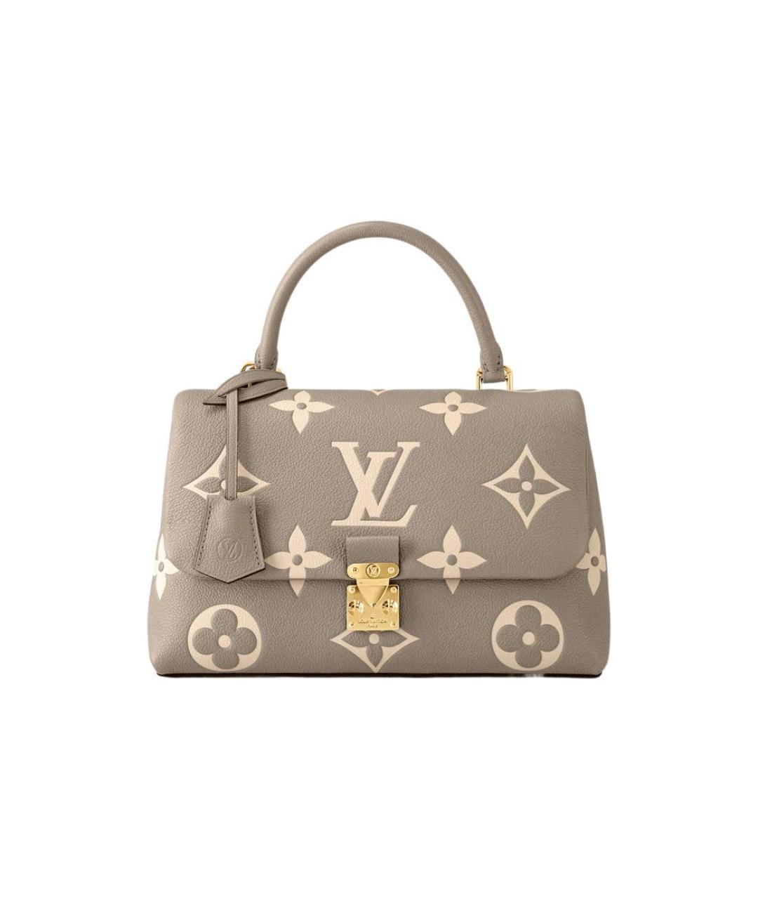 LOUIS VUITTON Коричневая кожаная сумка через плечо, фото 2