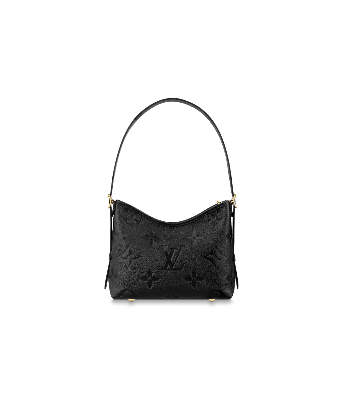 LOUIS VUITTON Черная кожаная сумка через плечо, фото 6